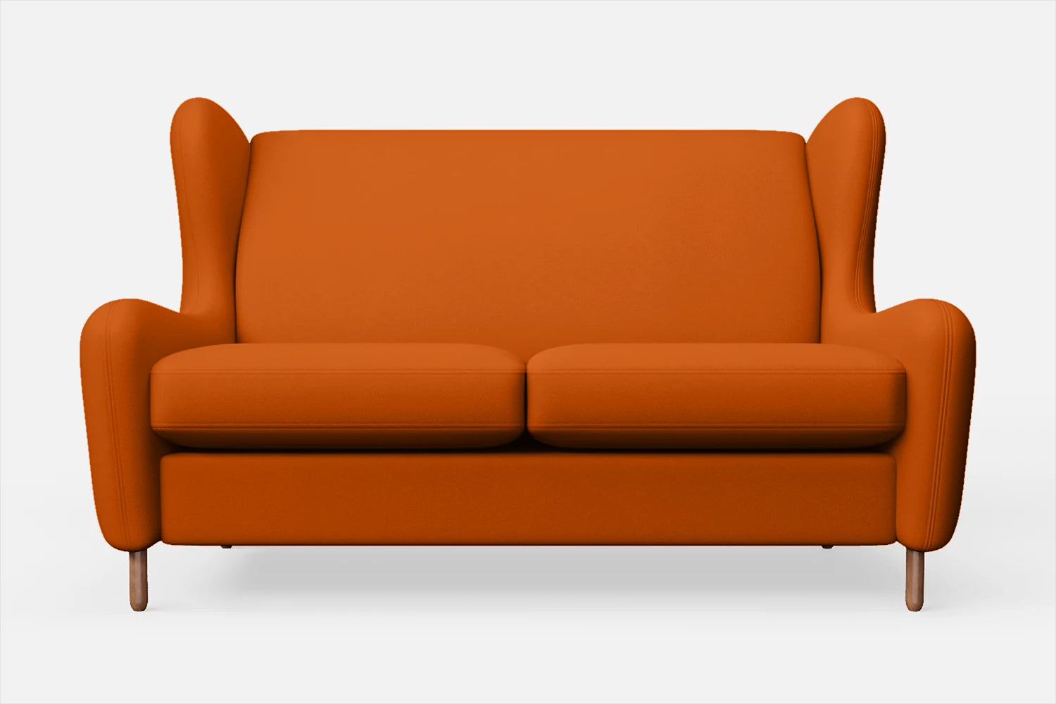 Sassari 2 Seater Sofa Orange Leather