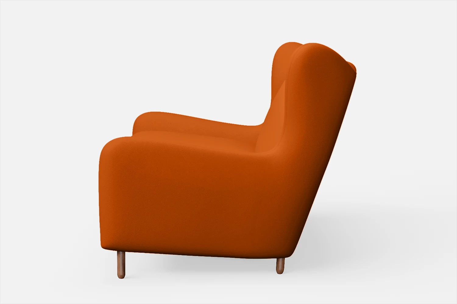 Sassari 2 Seater Sofa Orange Leather