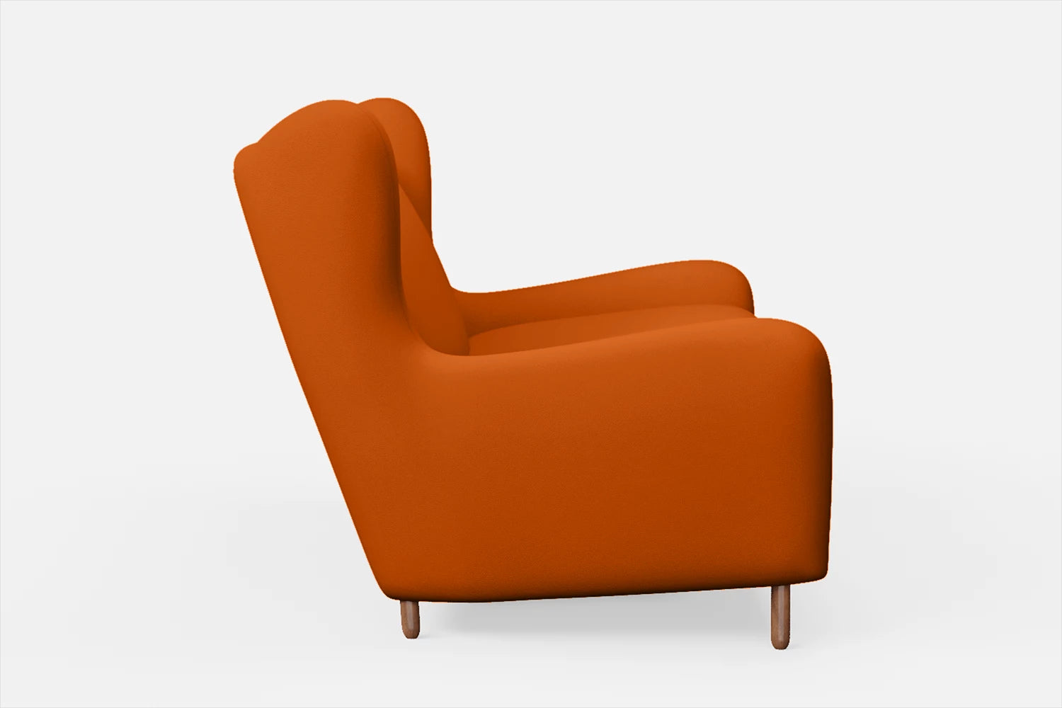 Sassari 2 Seater Sofa Orange Leather