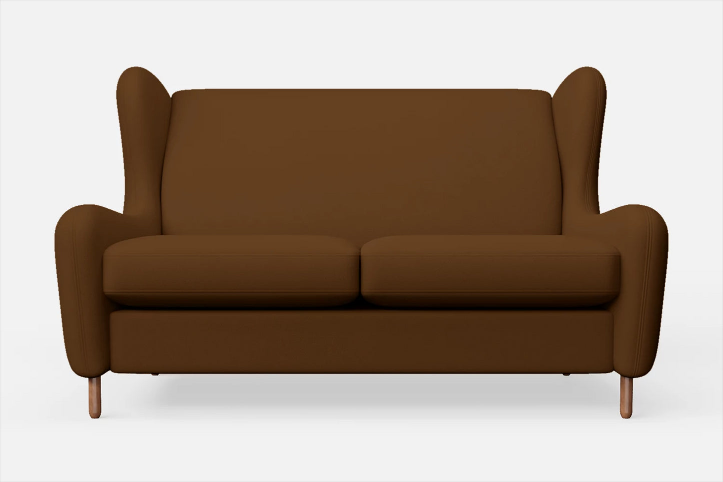 Sassari 2 Seater Sofa Walnut Brown Leather