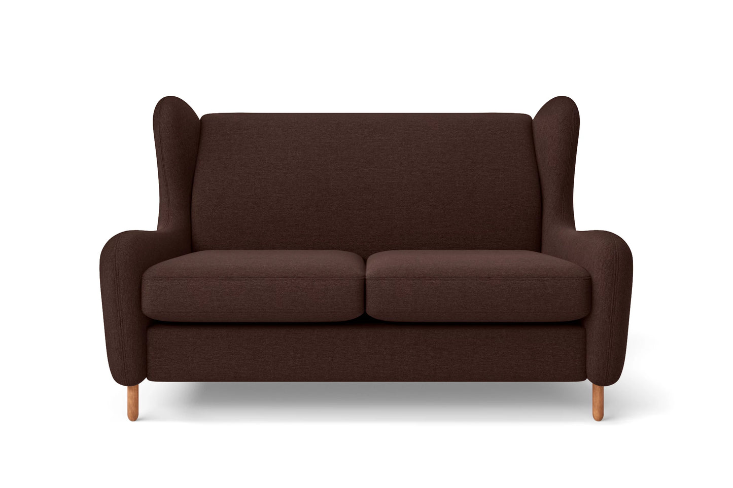 Sassari 2 Seater Sofa Coffee Brown Linen Fabric