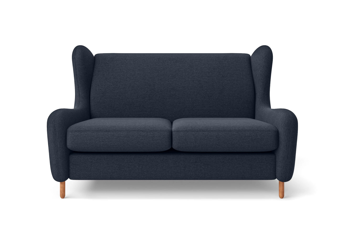 Sassari 2 Seater Sofa Dark Blue Linen Fabric