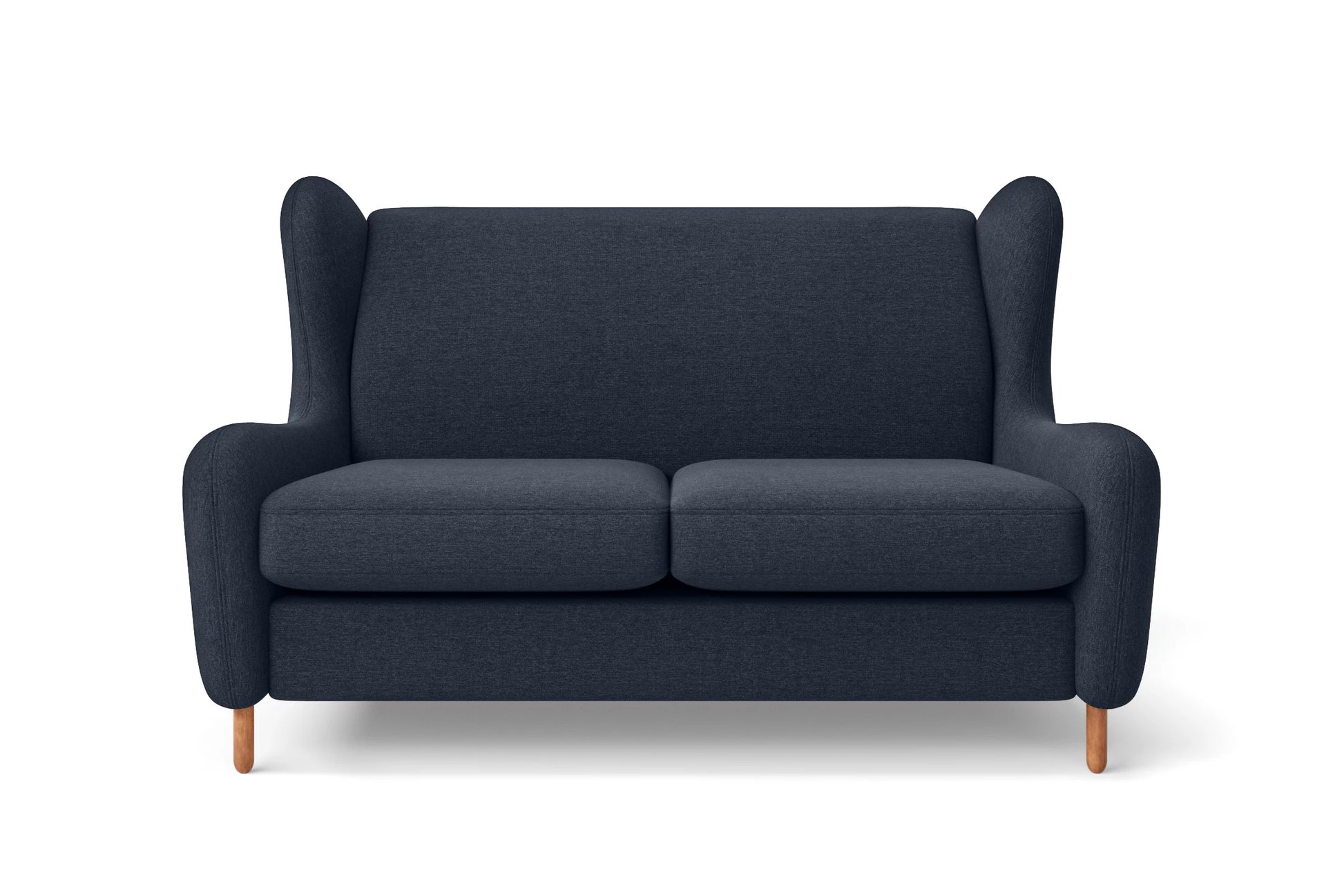 Sassari 2 Seater Sofa Dark Blue Linen Fabric