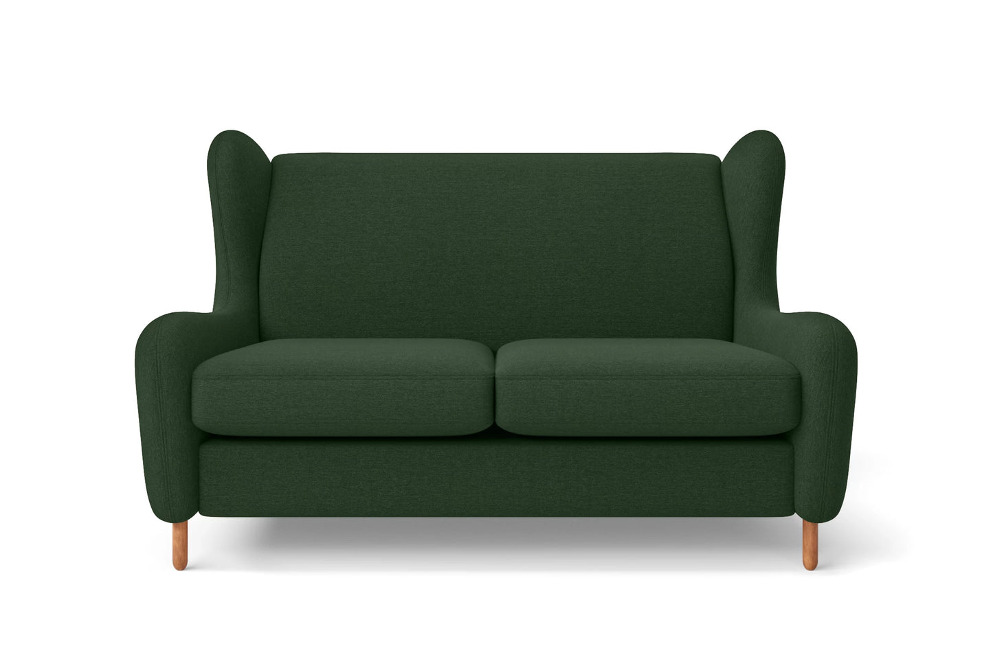 Sassari 2 Seater Sofa Forest Green Linen Fabric