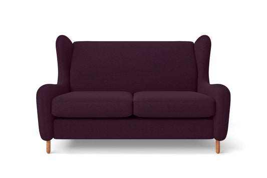 Sassari 2 Seater Sofa Purple Linen Fabric