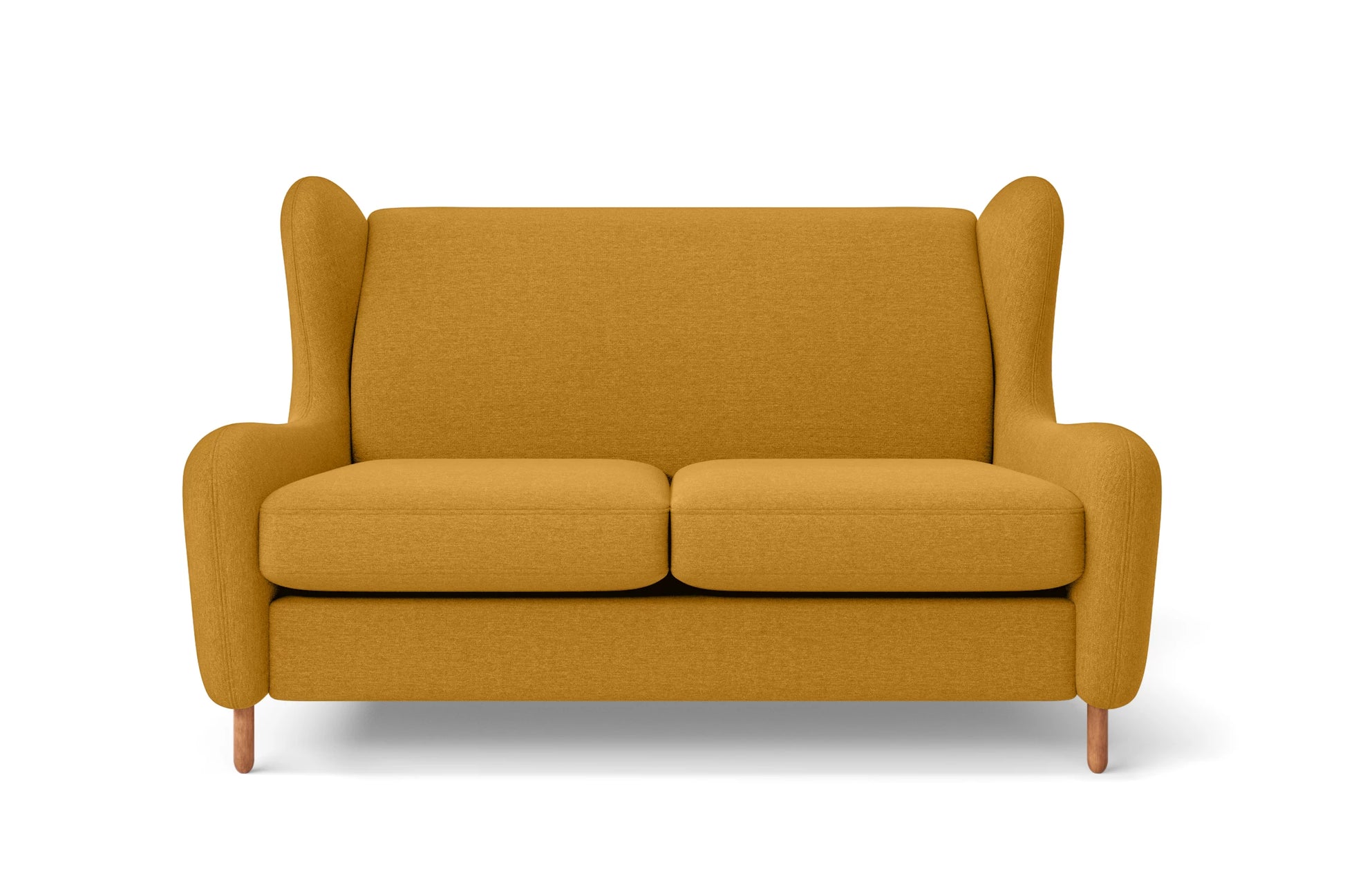 Sassari 2 Seater Sofa Yellow Linen Fabric