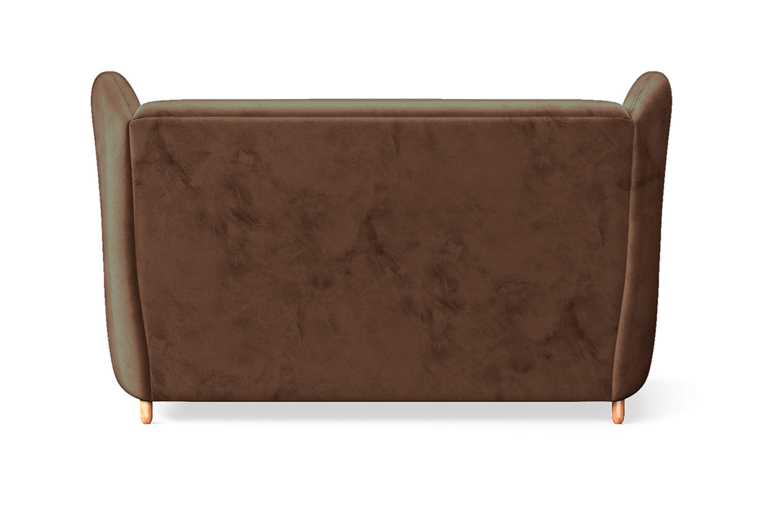 Sassari 2 Seater Sofa Coffee Brown Velvet