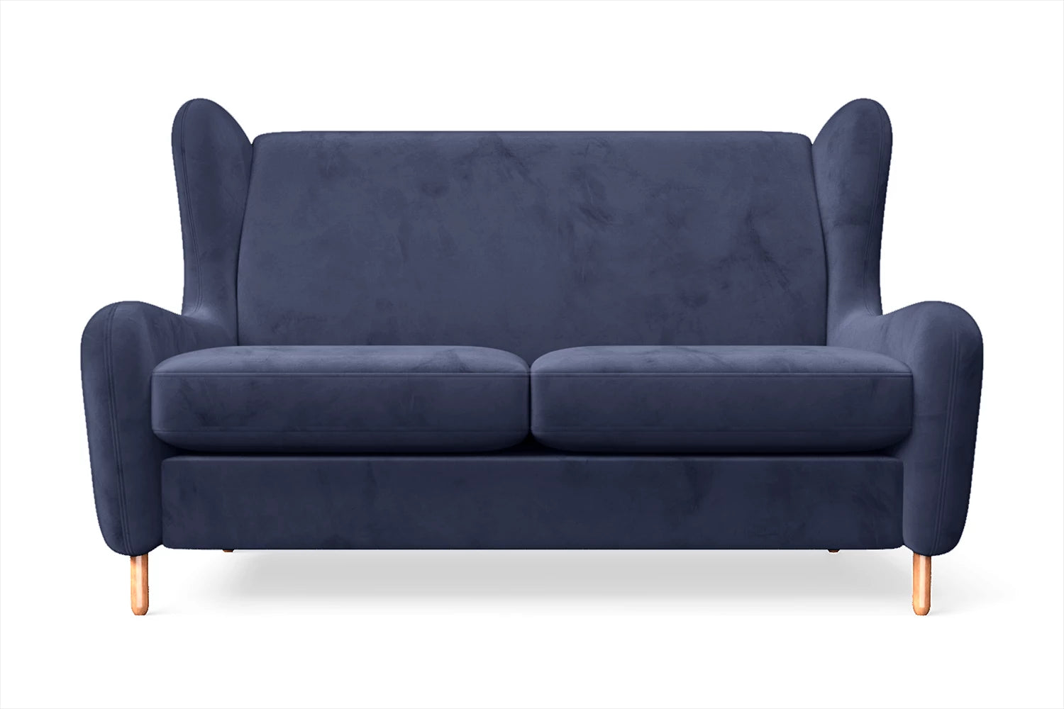 Sassari 2 Seater Sofa Dark Blue Velvet