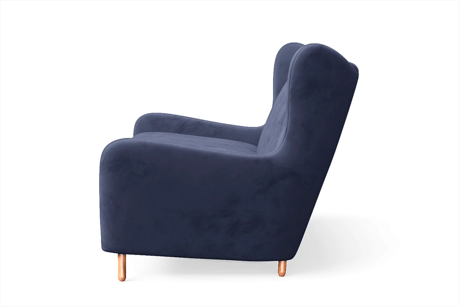 Sassari 2 Seater Sofa Dark Blue Velvet