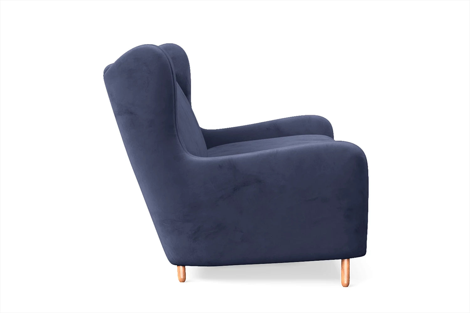 Sassari 2 Seater Sofa Dark Blue Velvet