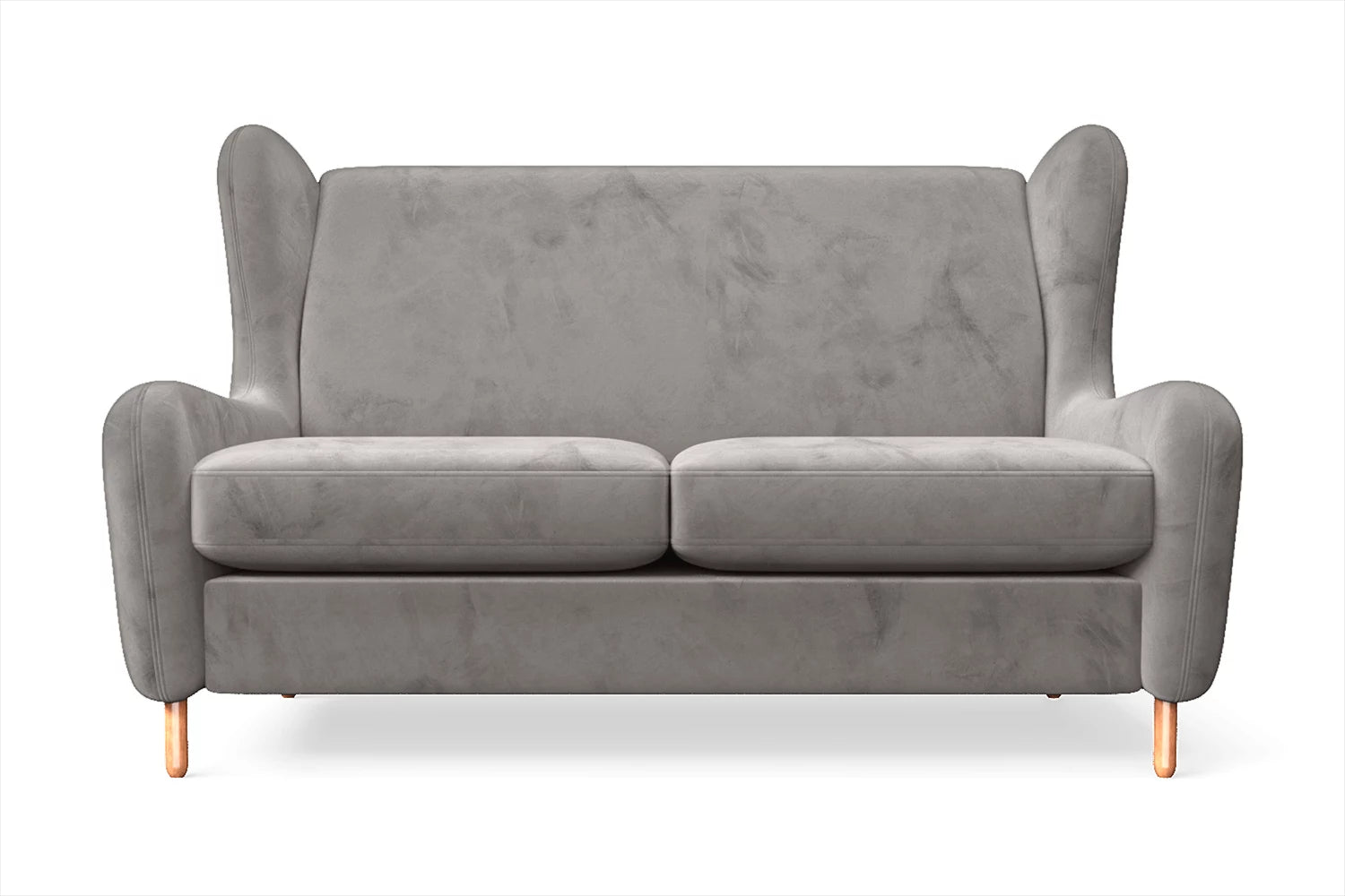 Sassari 2 Seater Sofa Grey Velvet