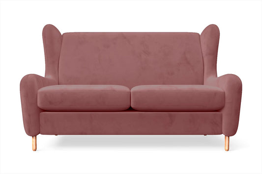 Sassari 2 Seater Sofa Pink Velvet