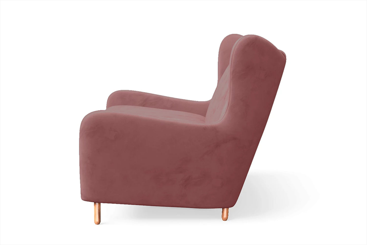 Sassari 2 Seater Sofa Pink Velvet