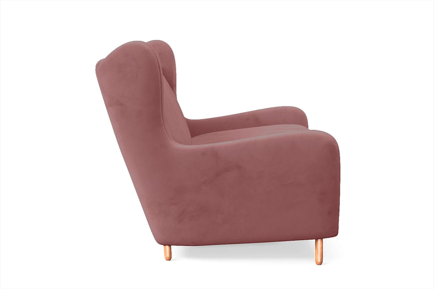 Sassari 2 Seater Sofa Pink Velvet