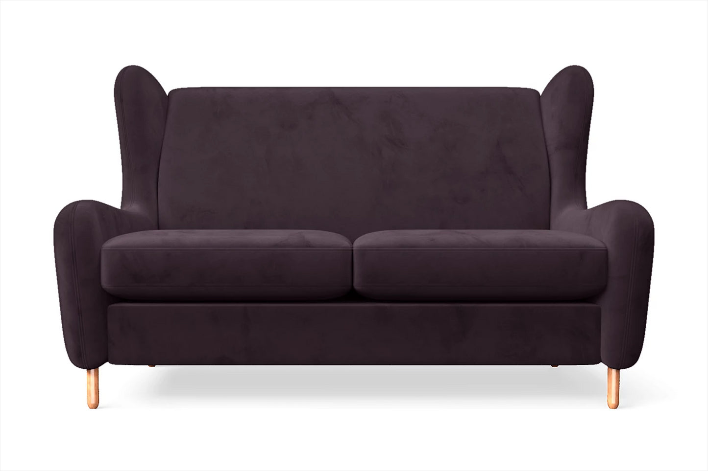 Sassari 2 Seater Sofa Purple Velvet