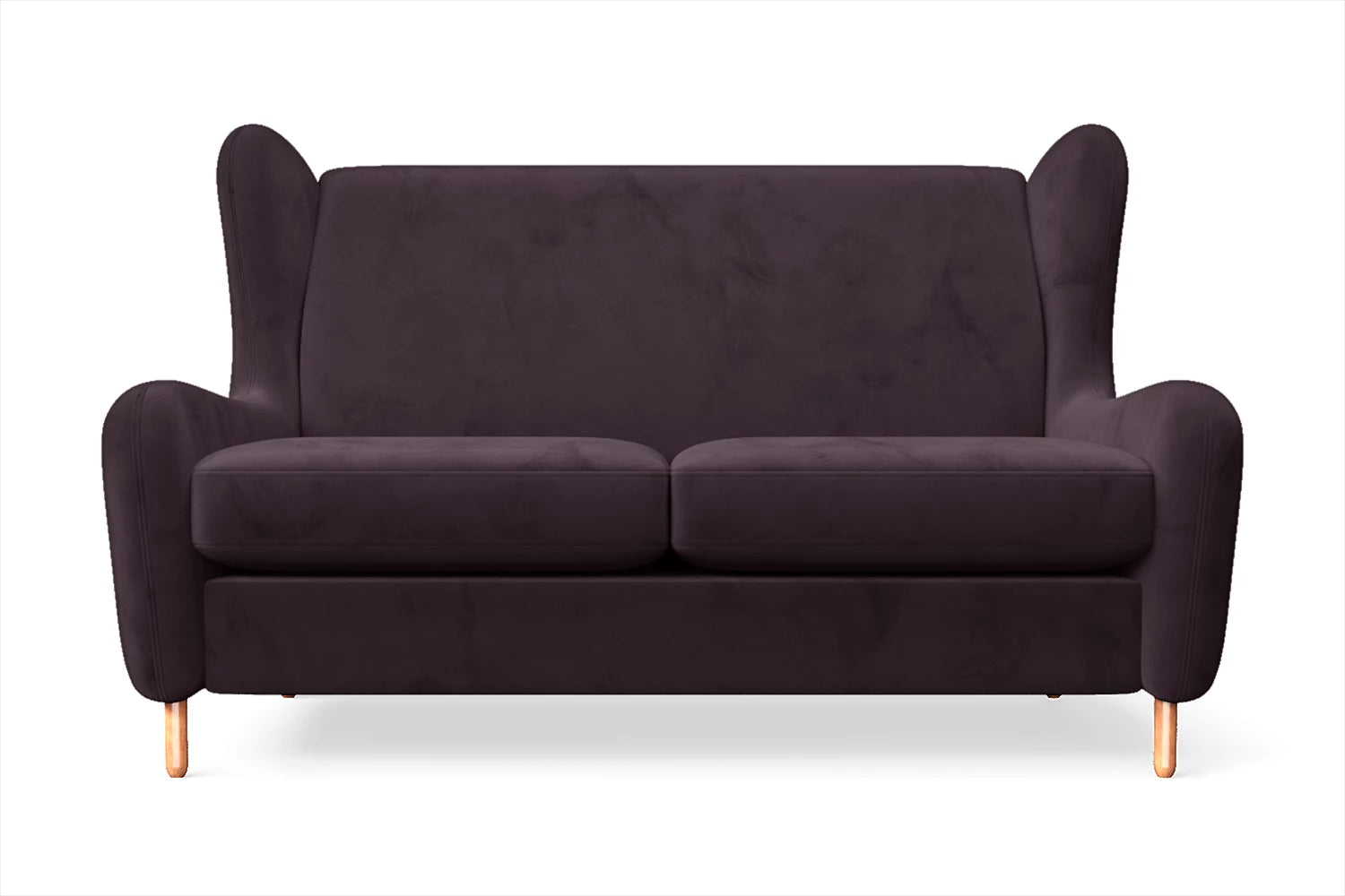 Sassari 2 Seater Sofa Purple Velvet