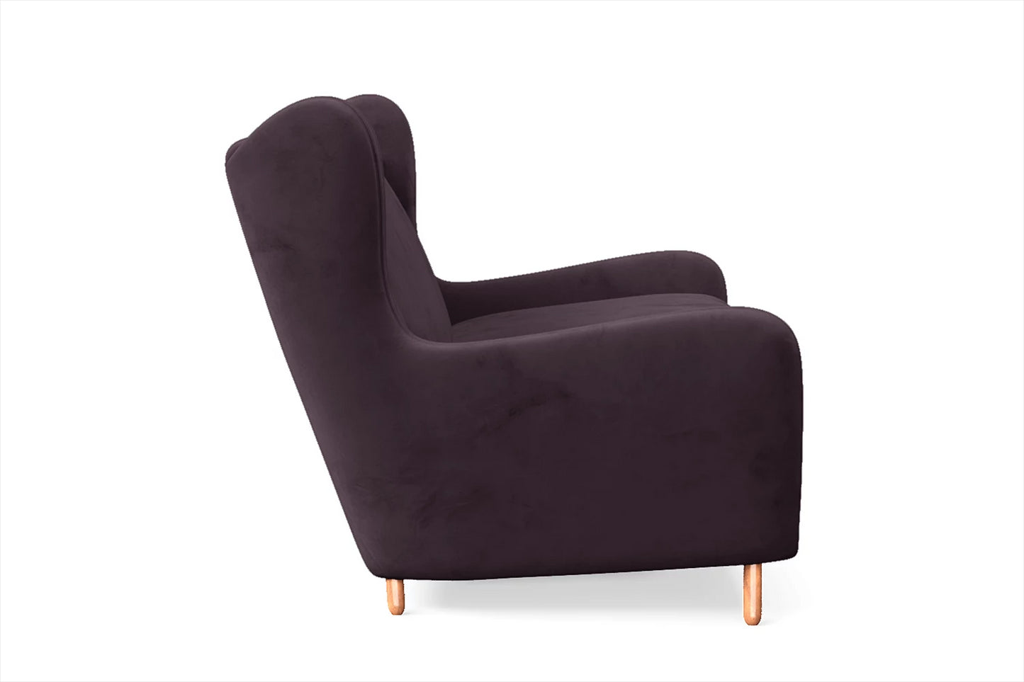 Sassari 2 Seater Sofa Purple Velvet