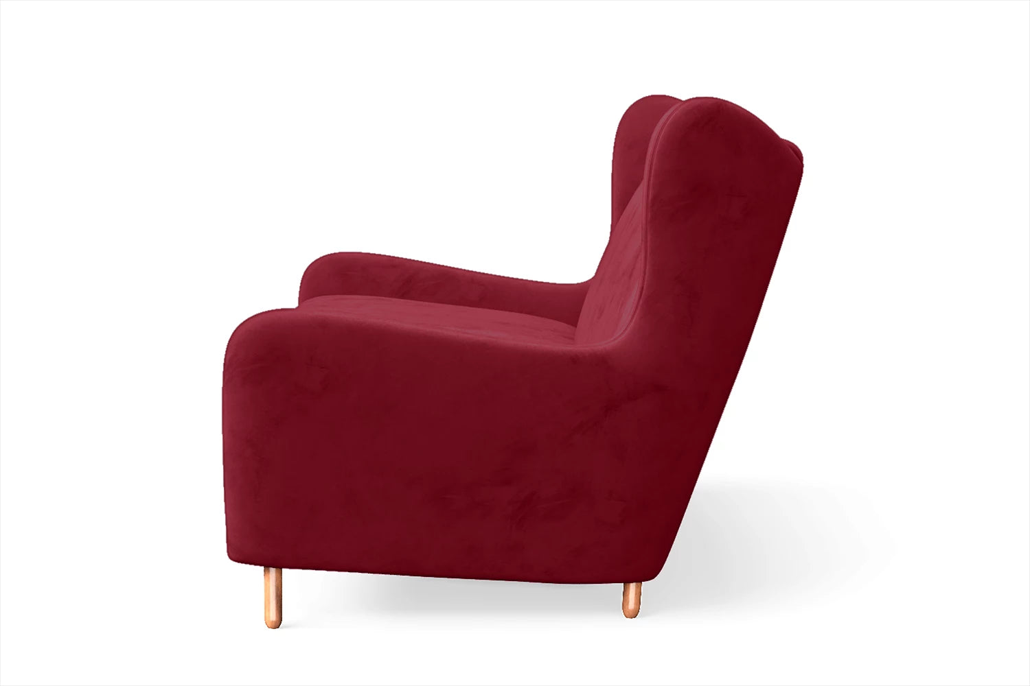 Sassari 2 Seater Sofa Red Velvet