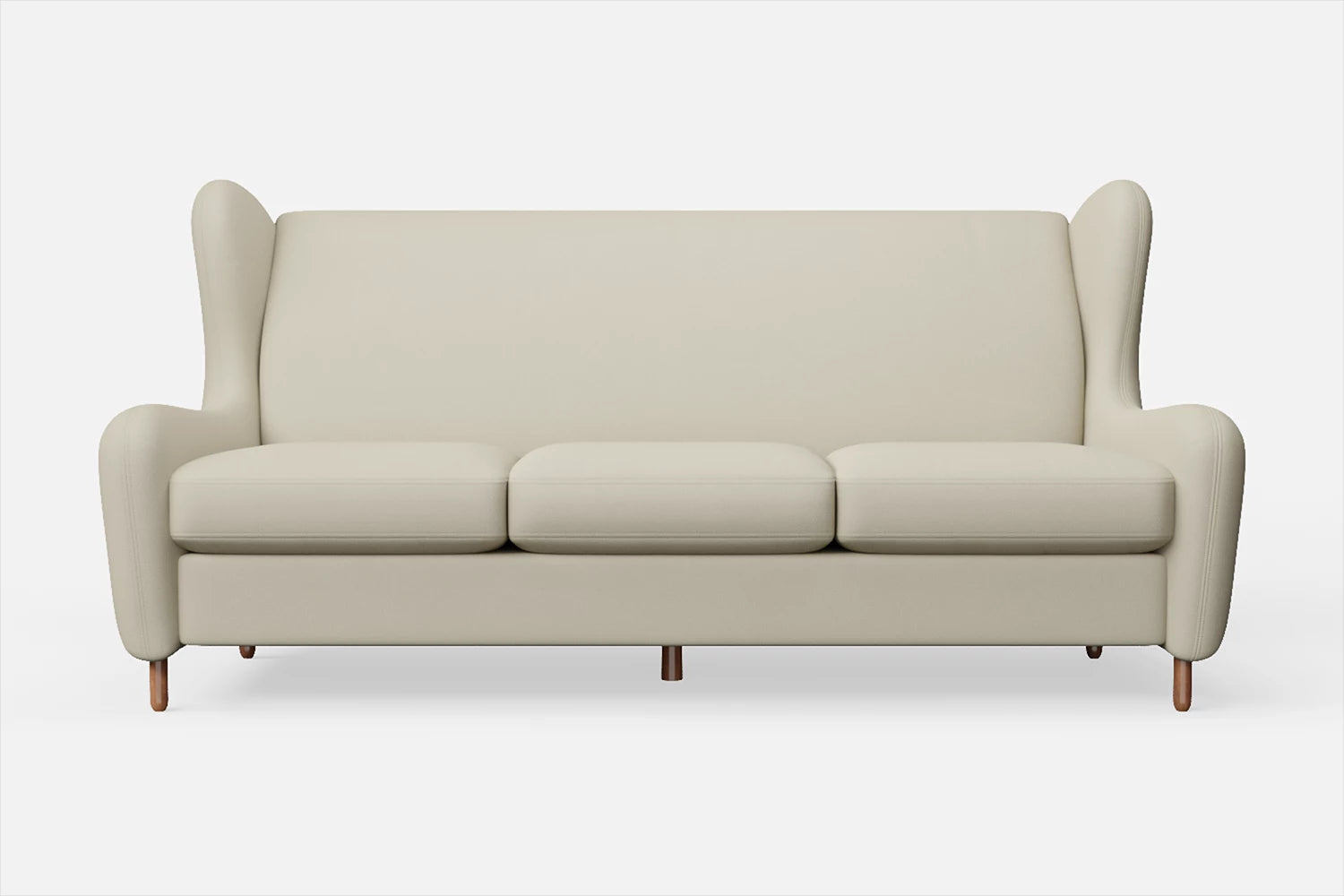 Sassari 3 Seater Sofa Cream Leather