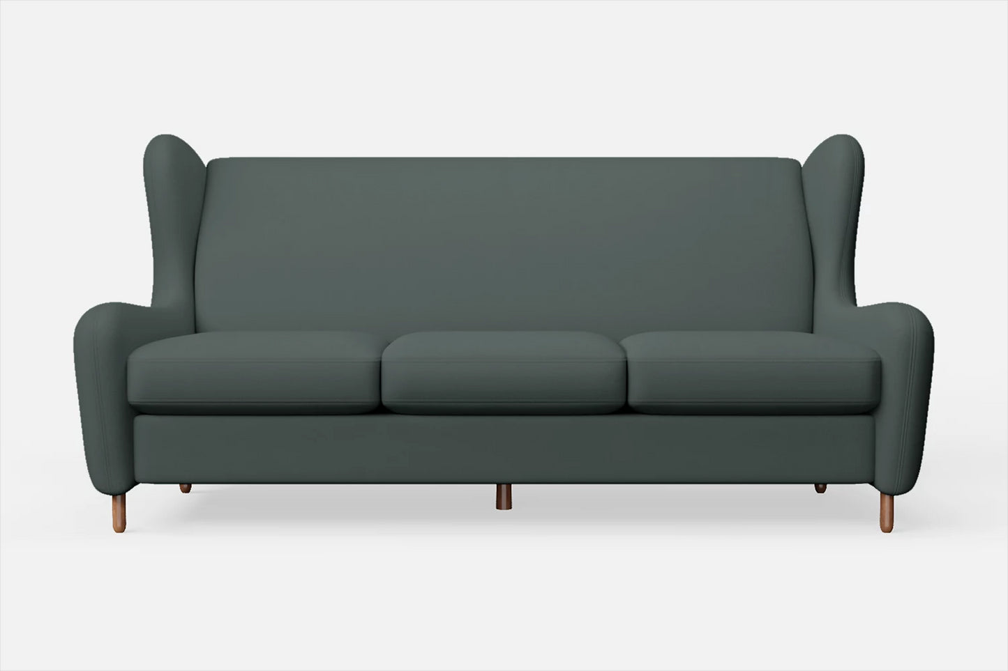 Sassari 3 Seater Sofa Dusky Turquoise Leather