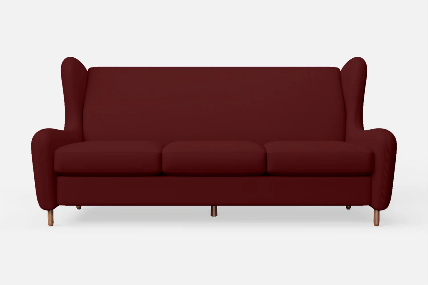 Sassari 3 Seater Sofa Red Leather