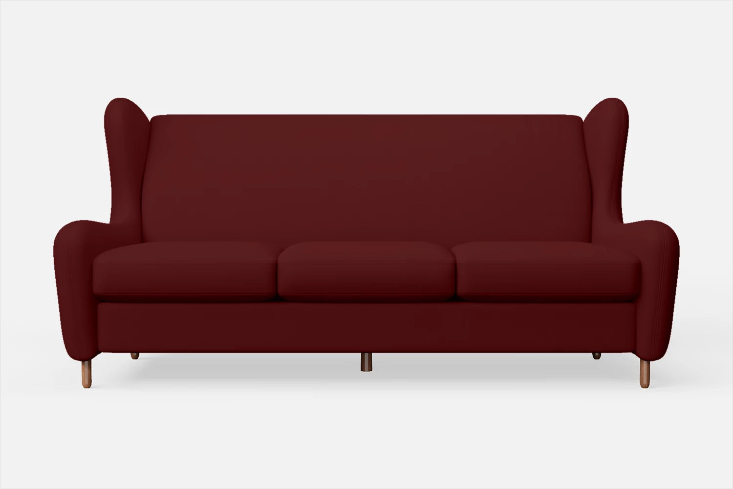 Sassari 3 Seater Sofa Red Leather