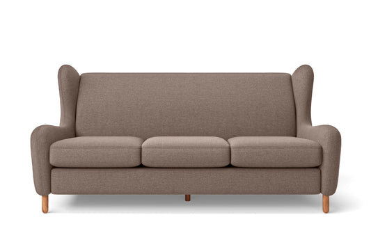 Sassari 3 Seater Sofa Caramel Linen Fabric