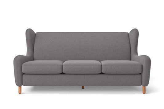 Sassari 3 Seater Sofa Grey Linen Fabric