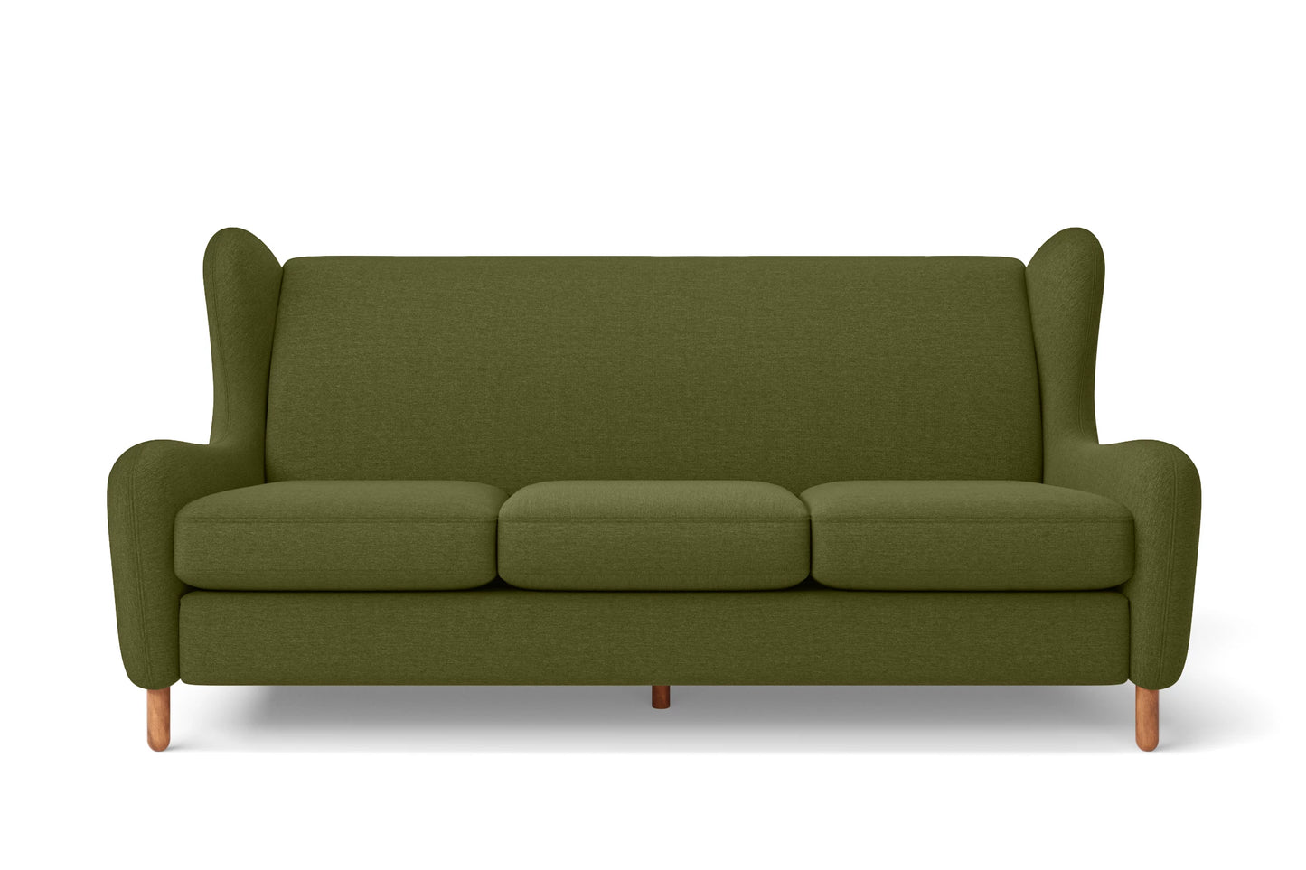 Sassari 3 Seater Sofa Olive Linen Fabric