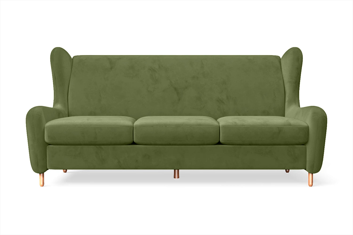 Sassari 3 Seater Sofa Lime Velvet