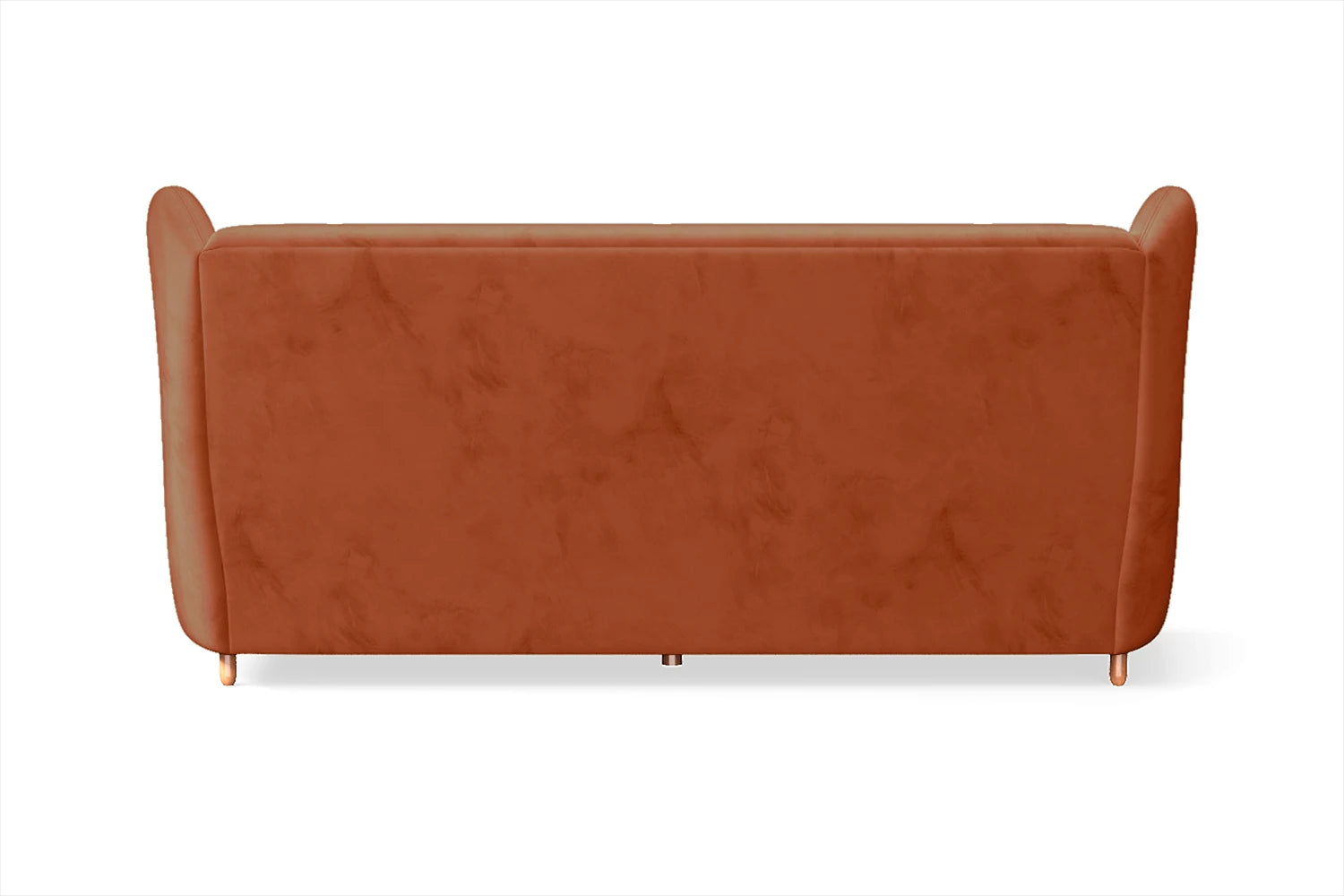 Sassari 3 Seater Sofa Orange Velvet