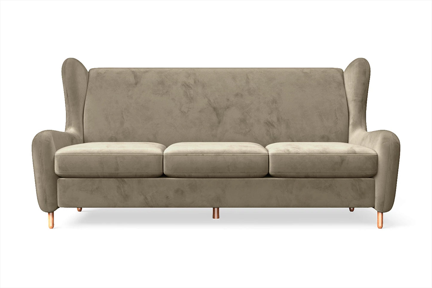 Sassari 3 Seater Sofa Sand Velvet