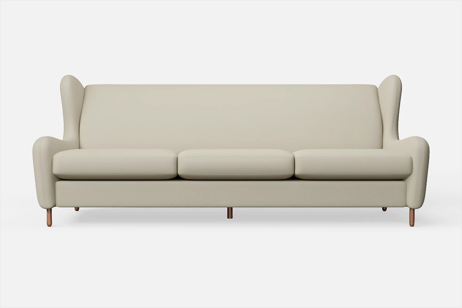 Sassari 4 Seater Sofa Cream Leather