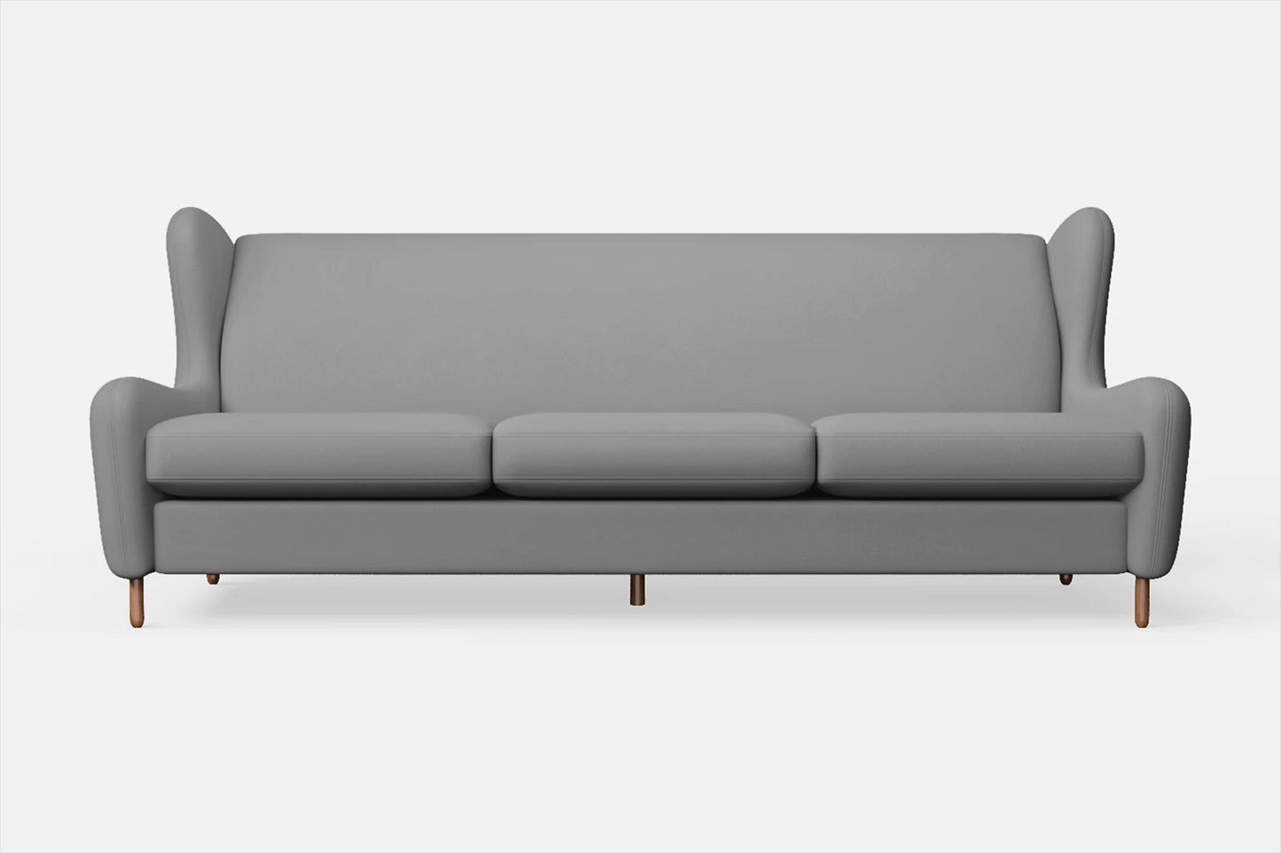 Sassari 4 Seater Sofa Grey Leather