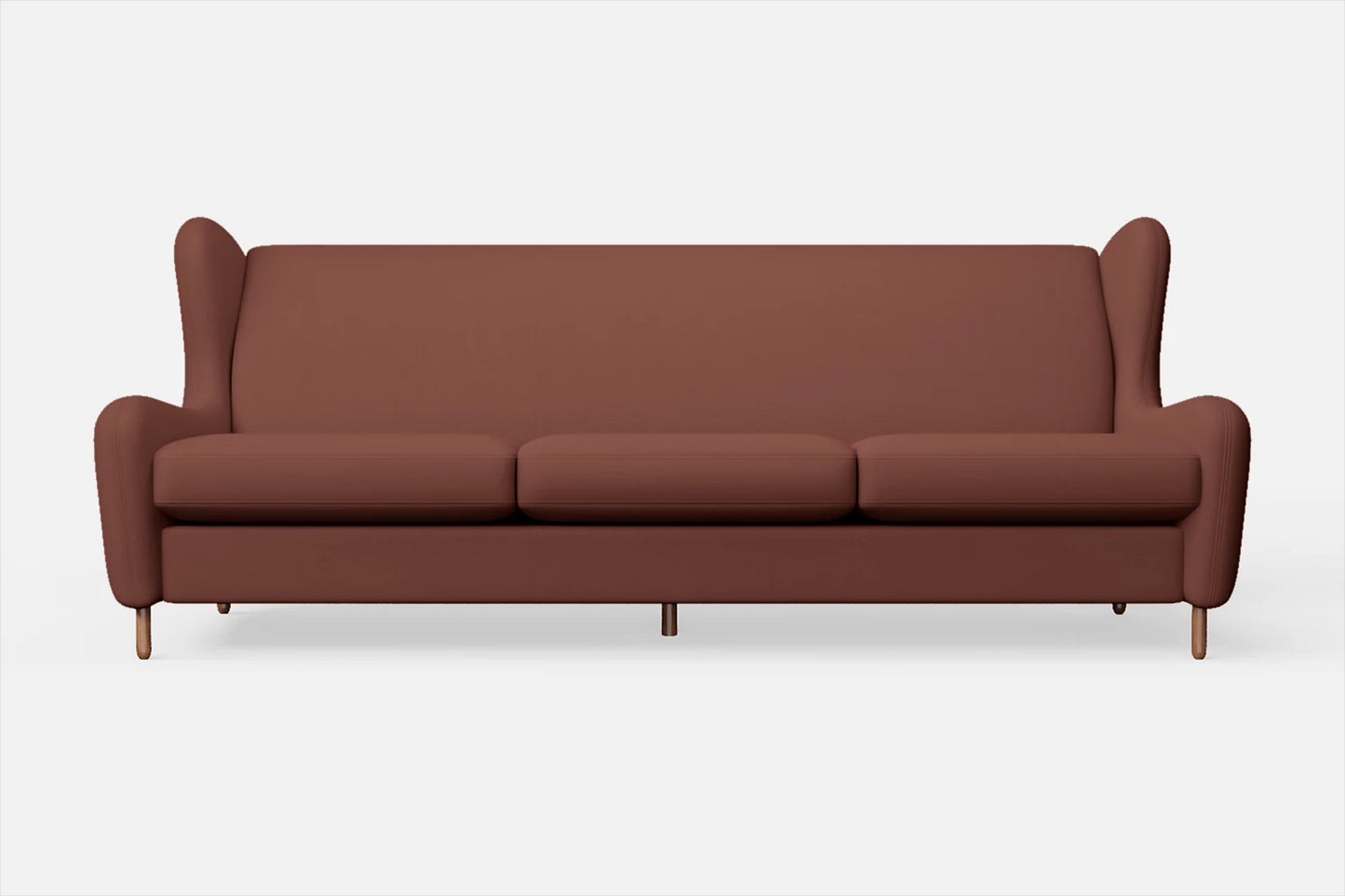 Sassari 4 Seater Sofa Mauve Leather