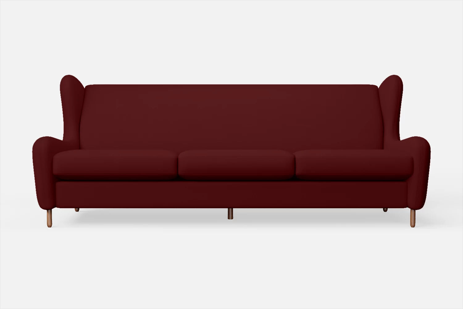 Sassari 4 Seater Sofa Red Leather