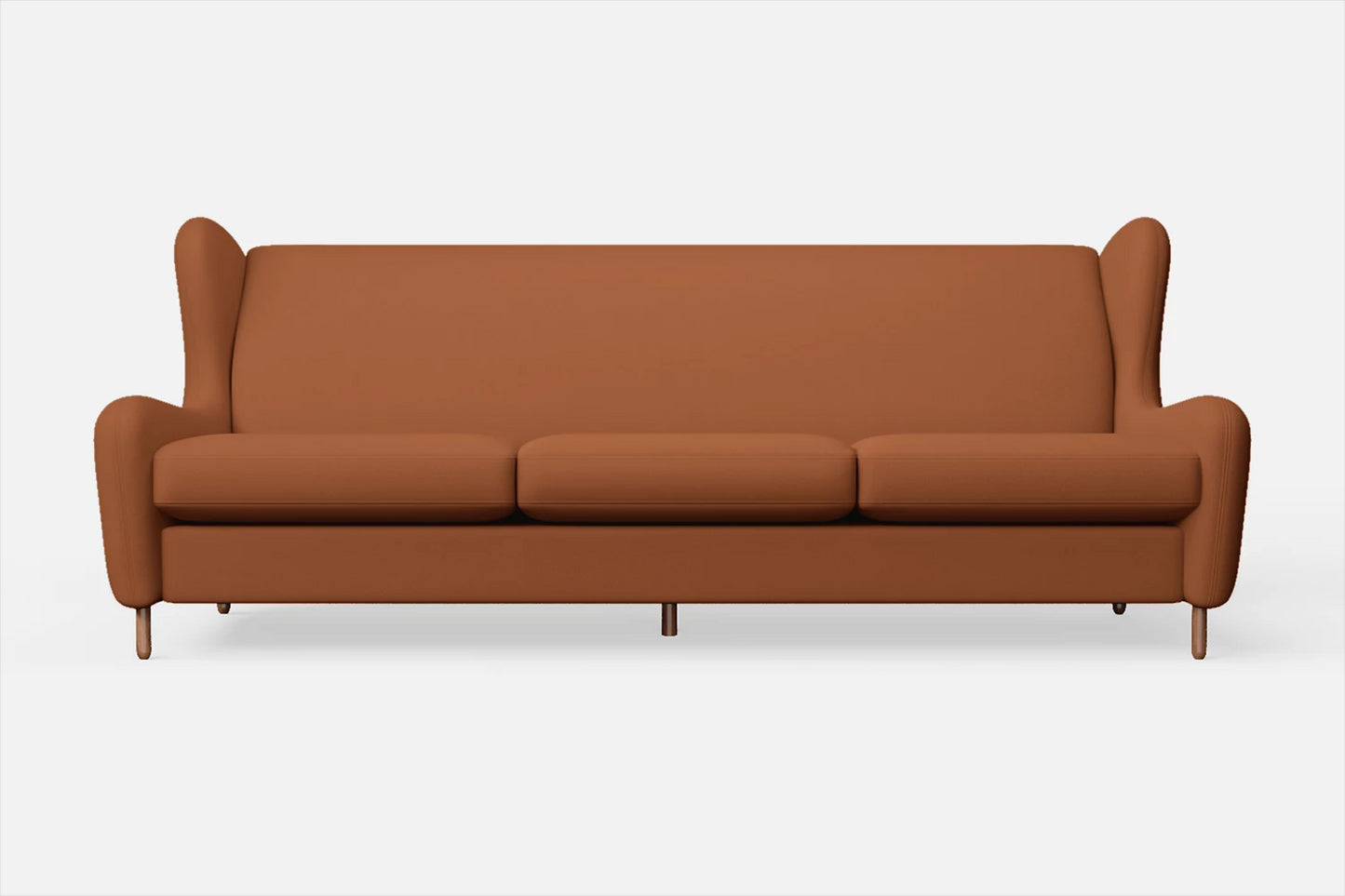 Sassari 4 Seater Sofa Tan Brown Leather