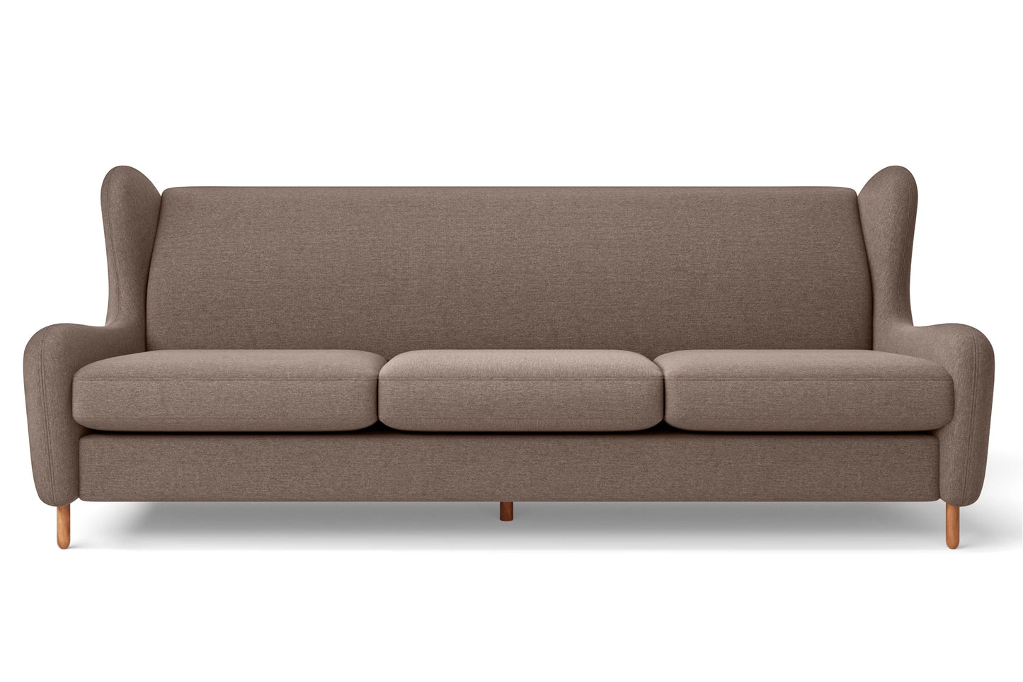 Sassari 4 Seater Sofa Caramel Linen Fabric