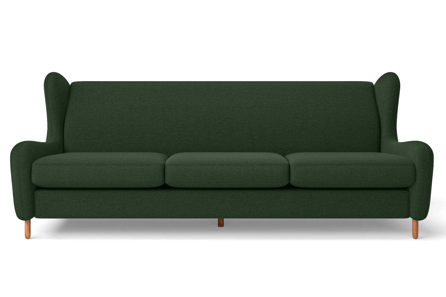 Sassari 4 Seater Sofa Forest Green Linen Fabric