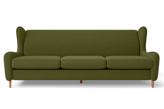 Sassari 4 Seater Sofa Olive Linen Fabric