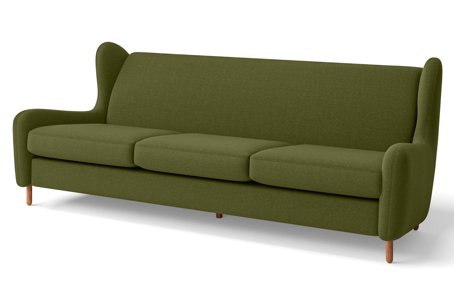 Sassari 4 Seater Sofa Olive Linen Fabric