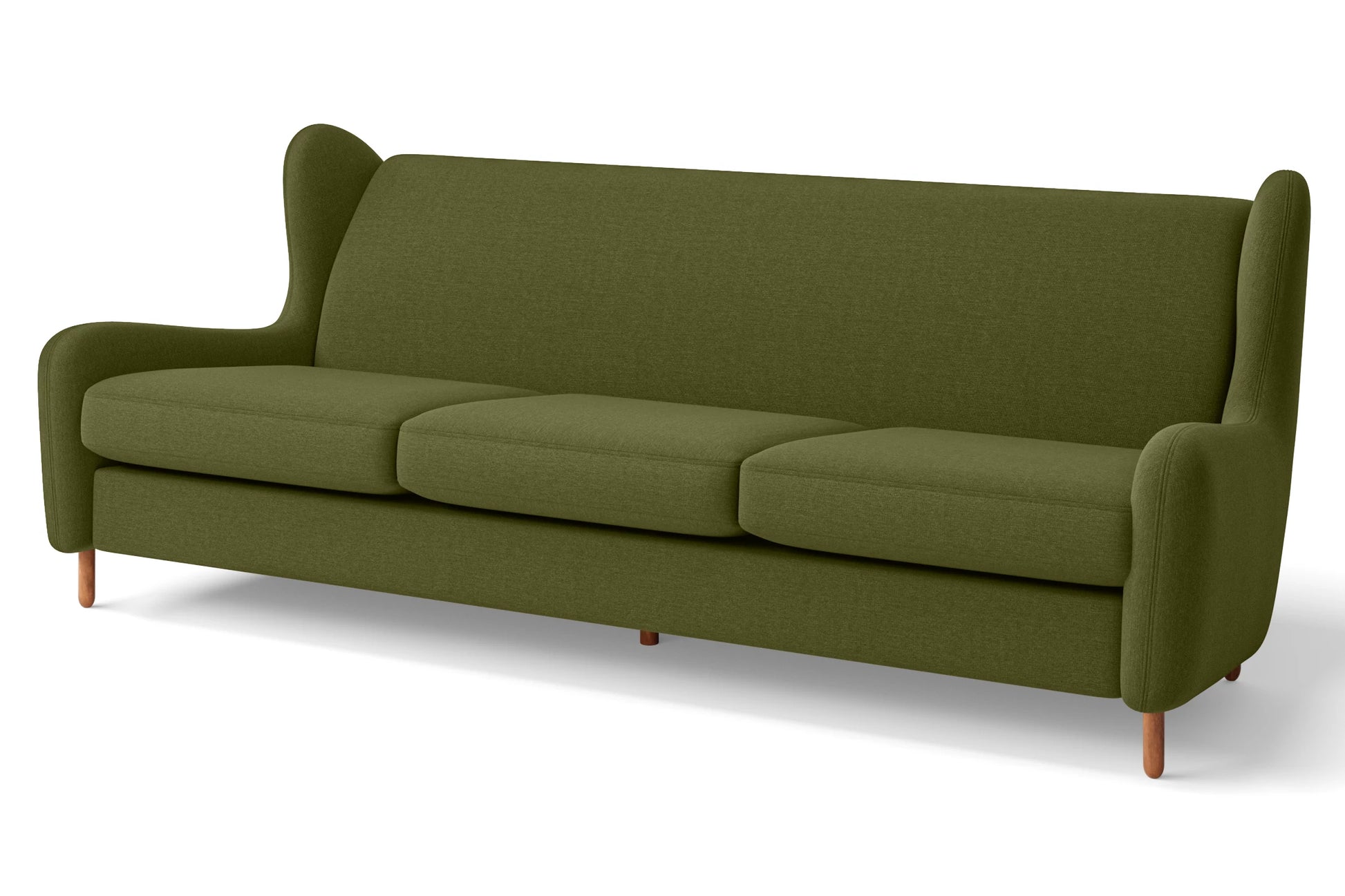 Sassari 4 Seater Sofa Olive Linen Fabric