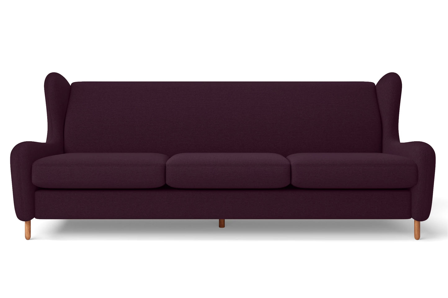 Sassari 4 Seater Sofa Purple Linen Fabric