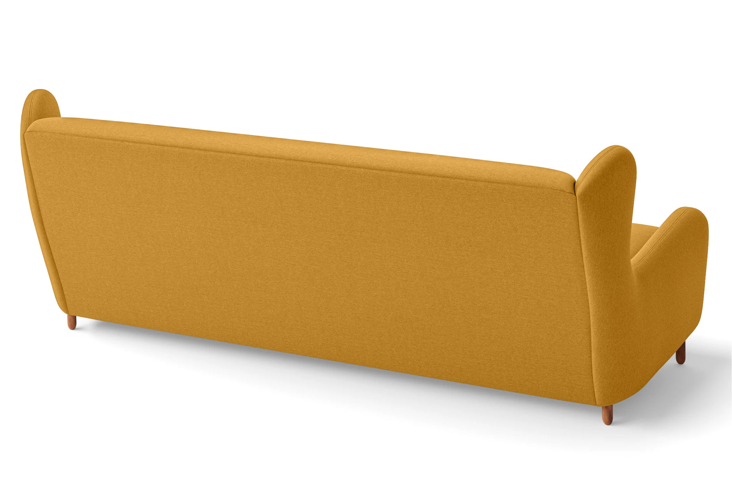 Sassari 4 Seater Sofa Yellow Linen Fabric