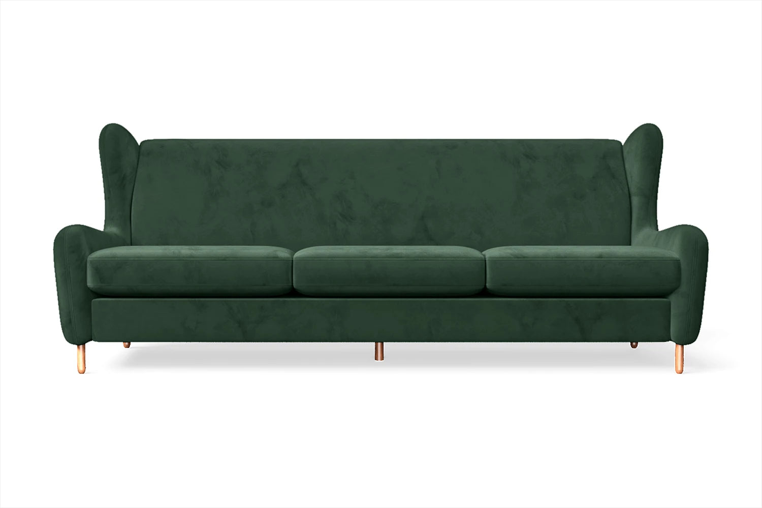 Sassari 4 Seater Sofa Green Velvet