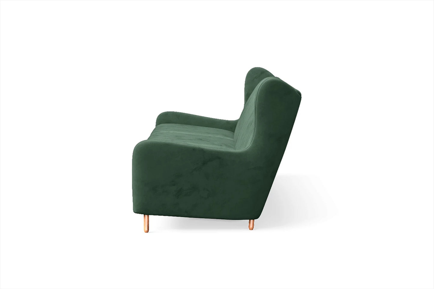 Sassari 4 Seater Sofa Green Velvet