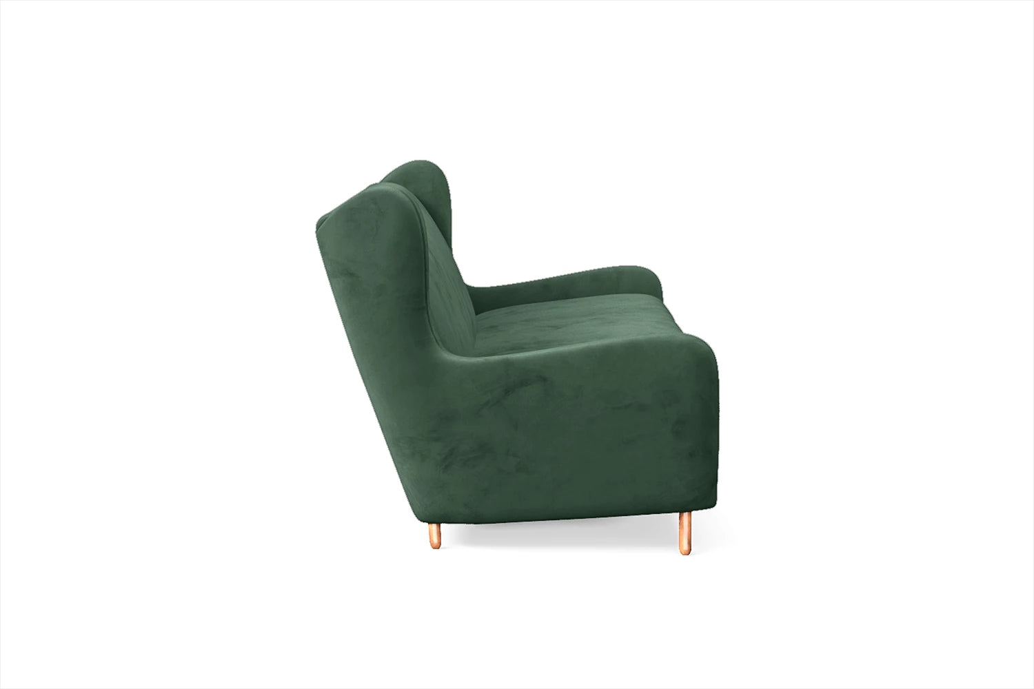 Sassari 4 Seater Sofa Green Velvet