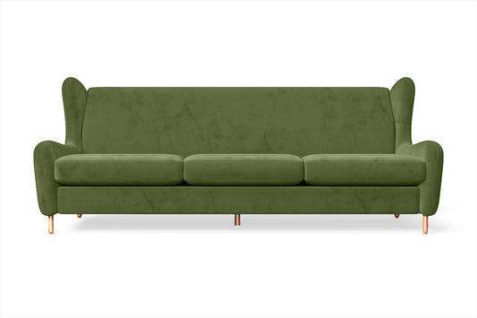 Sassari 4 Seater Sofa Lime Velvet