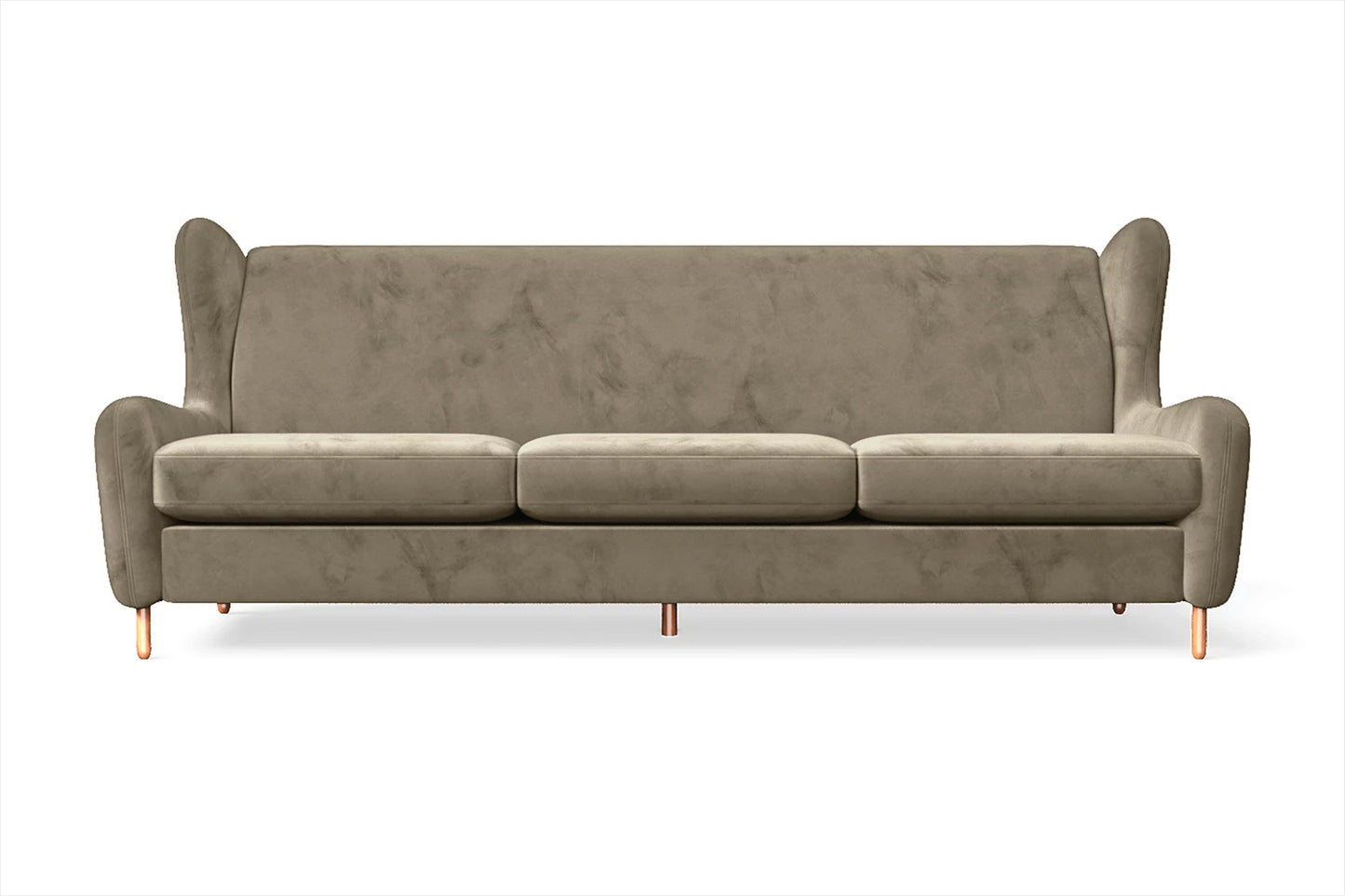 Sassari 4 Seater Sofa Sand Velvet