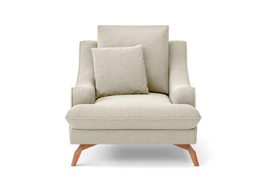 Savona Armchair Cream Linen Fabric